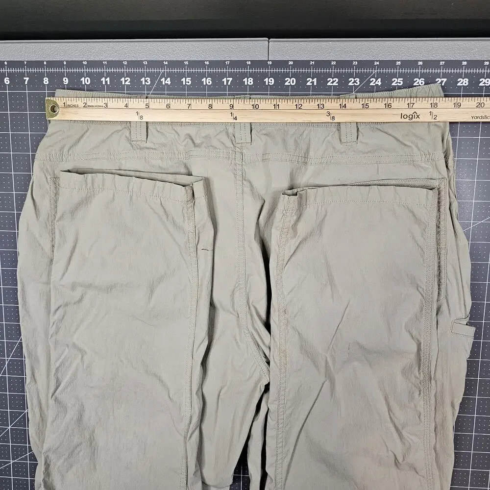 Carhartt Force Pants Mens 38x34 Tan Ripstop Nylon Pocket Work Outdoor Stretch - Picture 12 of 16